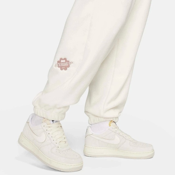 Nike X Naomi Osaka Phoenix Fleece High Waisted Oversized Sweatpants Sz 2XL White - Picture 8 of 13